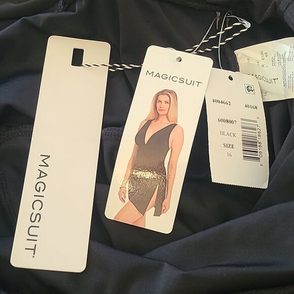 Magicsuit Celine One Piece Swimsuit Swim Dress Black Size 16 - Picture 10 of 16